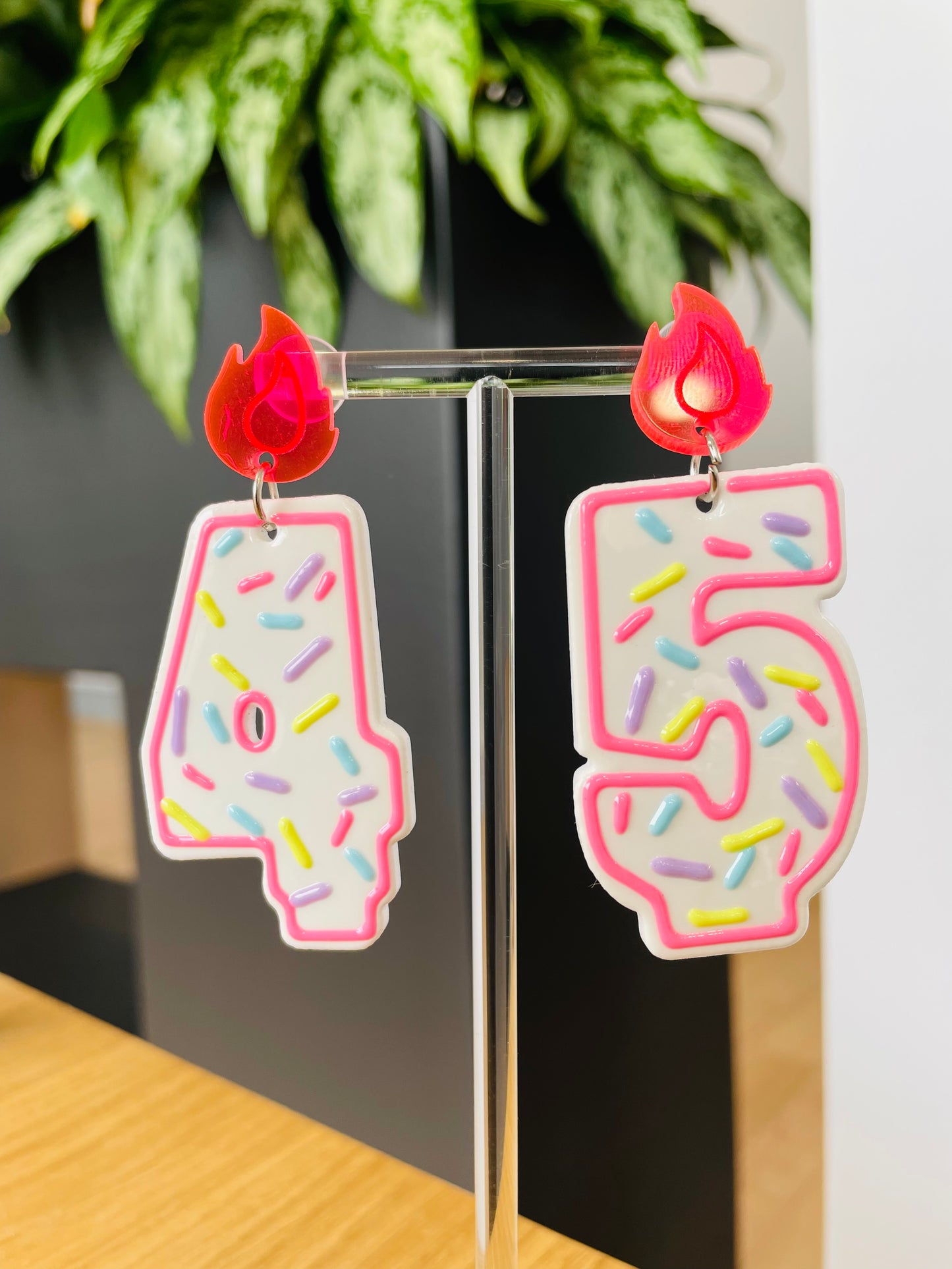 Birthday Number Earrings