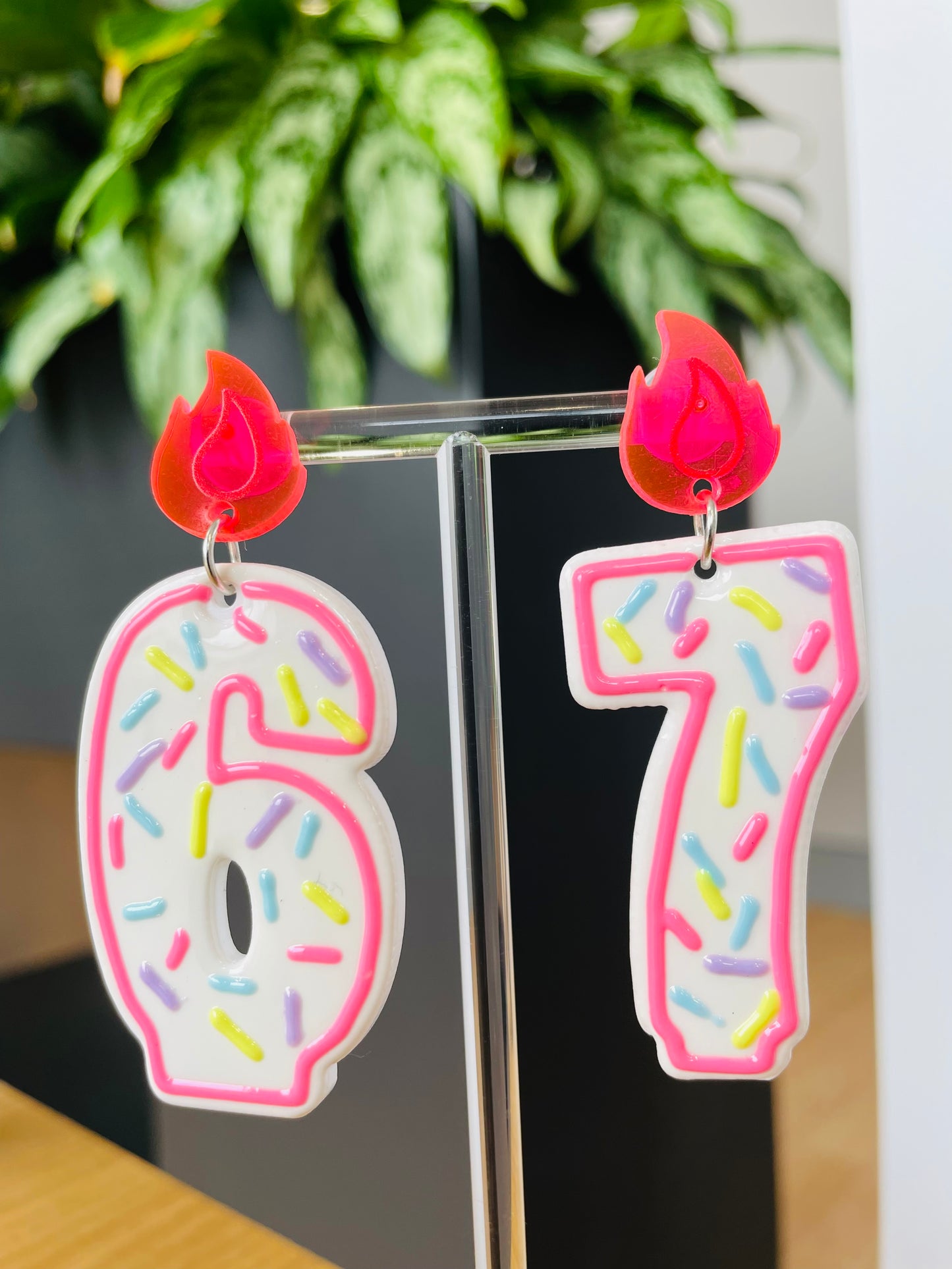 Birthday Number Earrings