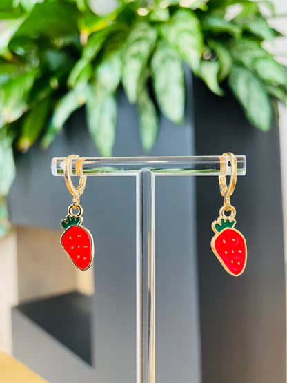 Little Strawberry Earrings
