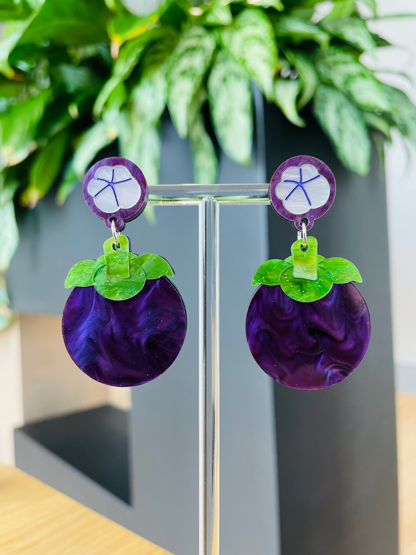 Plum Earrings