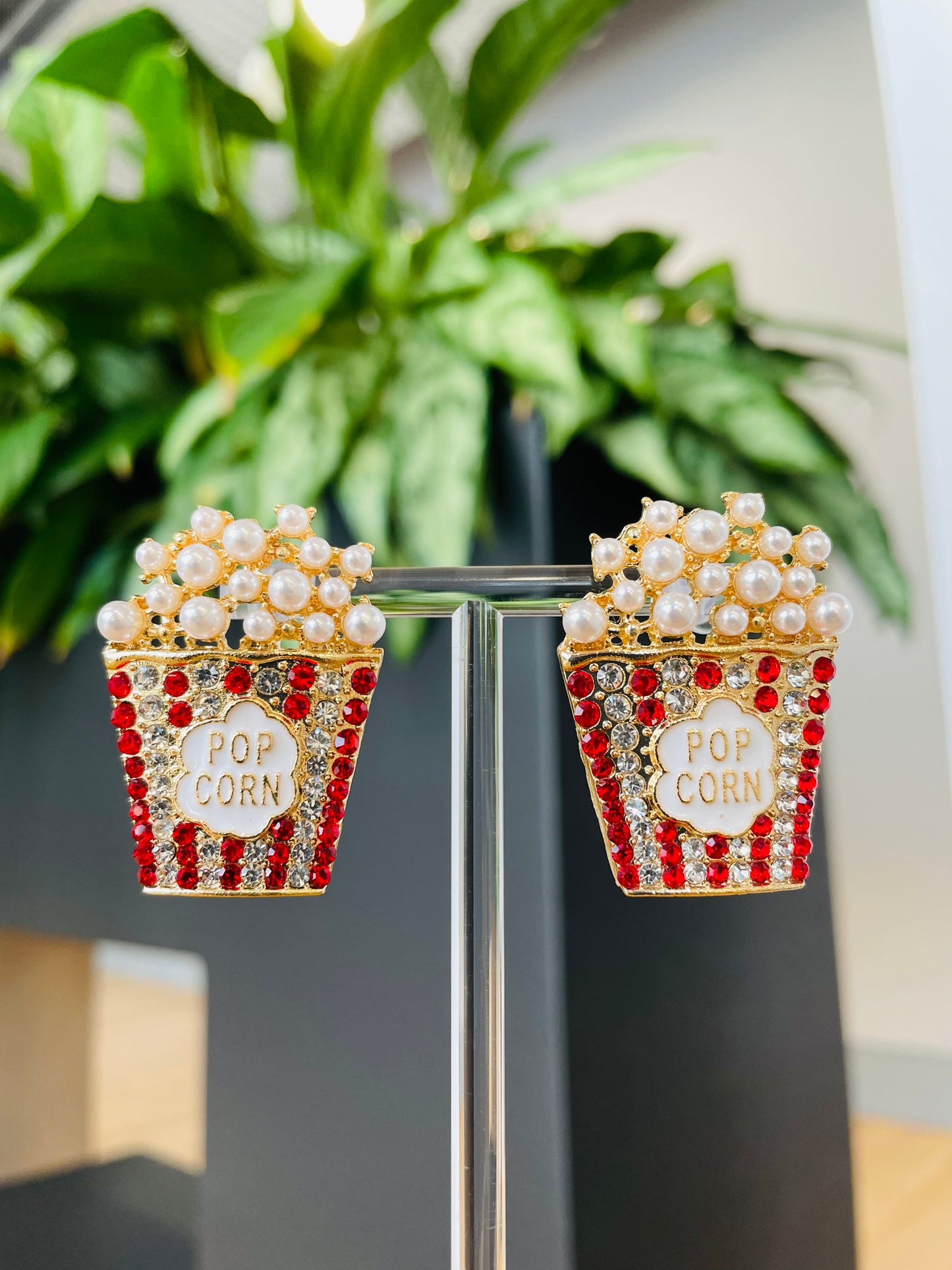popcorn earrings