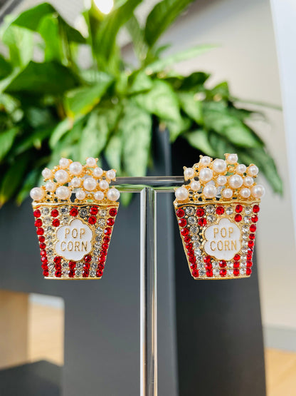 popcorn earrings