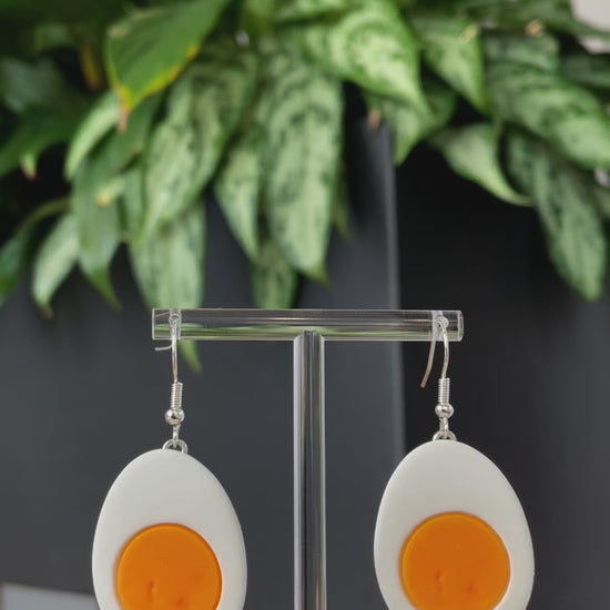 Boiled Egg Earrings 