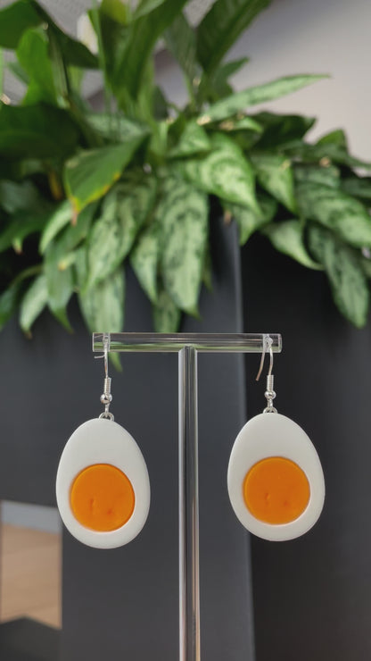 Boiled Egg Earrings 