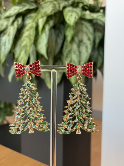 Christmas tree earrings