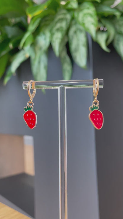 Little Strawberry Earrings
