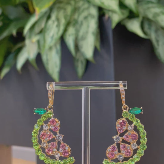 Sparkle watermelon Earrings 