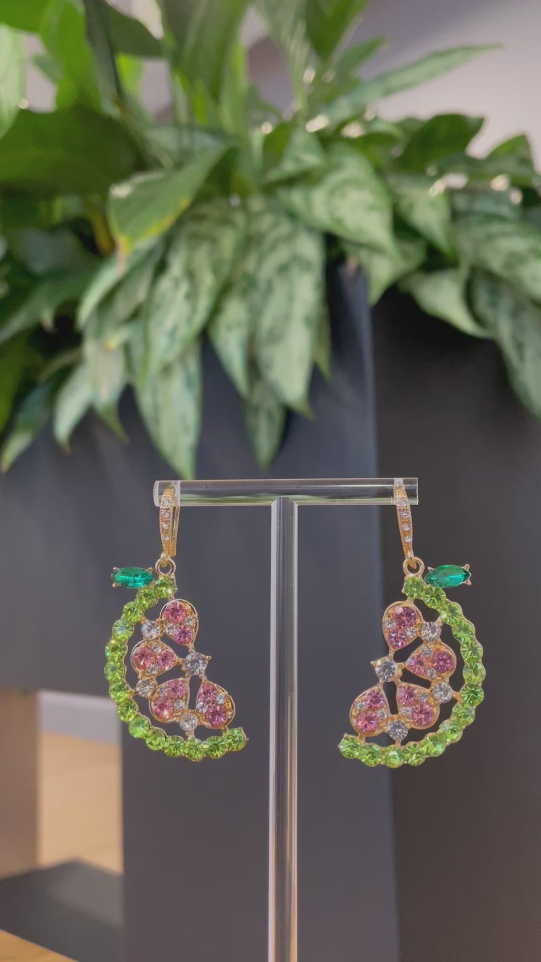 Sparkle watermelon Earrings 