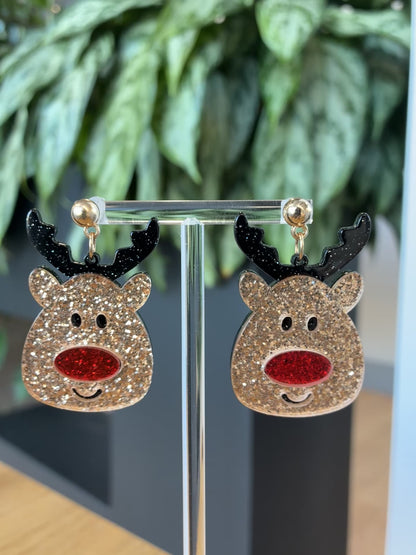 Christmas Reindeer Earrings