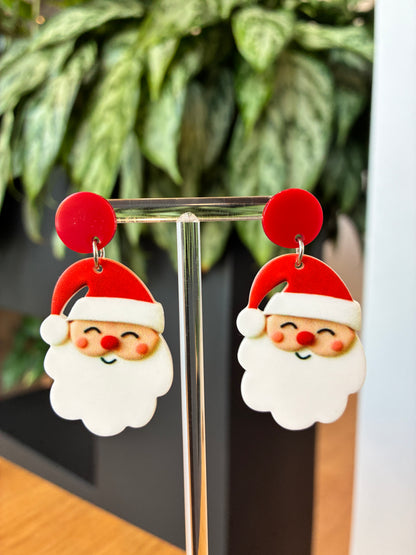 Santa Christmas earrings